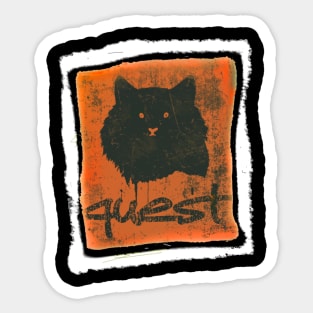 The cat from the quest Sticker